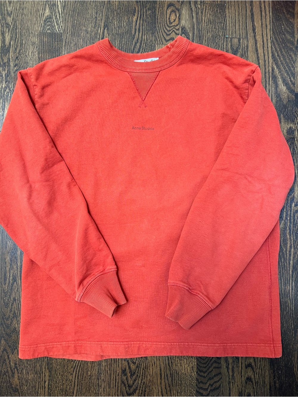 Acne Studios Burnt Orange Crewneck Sweatshirt